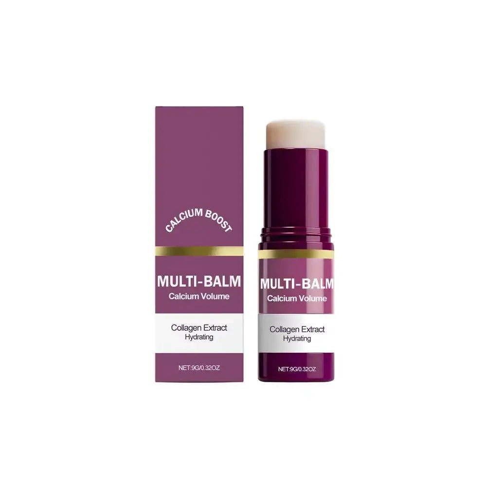 CalciumGlow Collagen Balm Stick For Hydration And Wrinkle Reduction Multi Use For Eyes Neck And Face Skincare