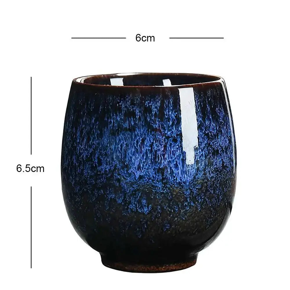 ZenCraft Japanese Style Ceramic Tea Cup Kiln Transformation Glazed Porcelain For Espresso Kung Fu Tea And Coffee
