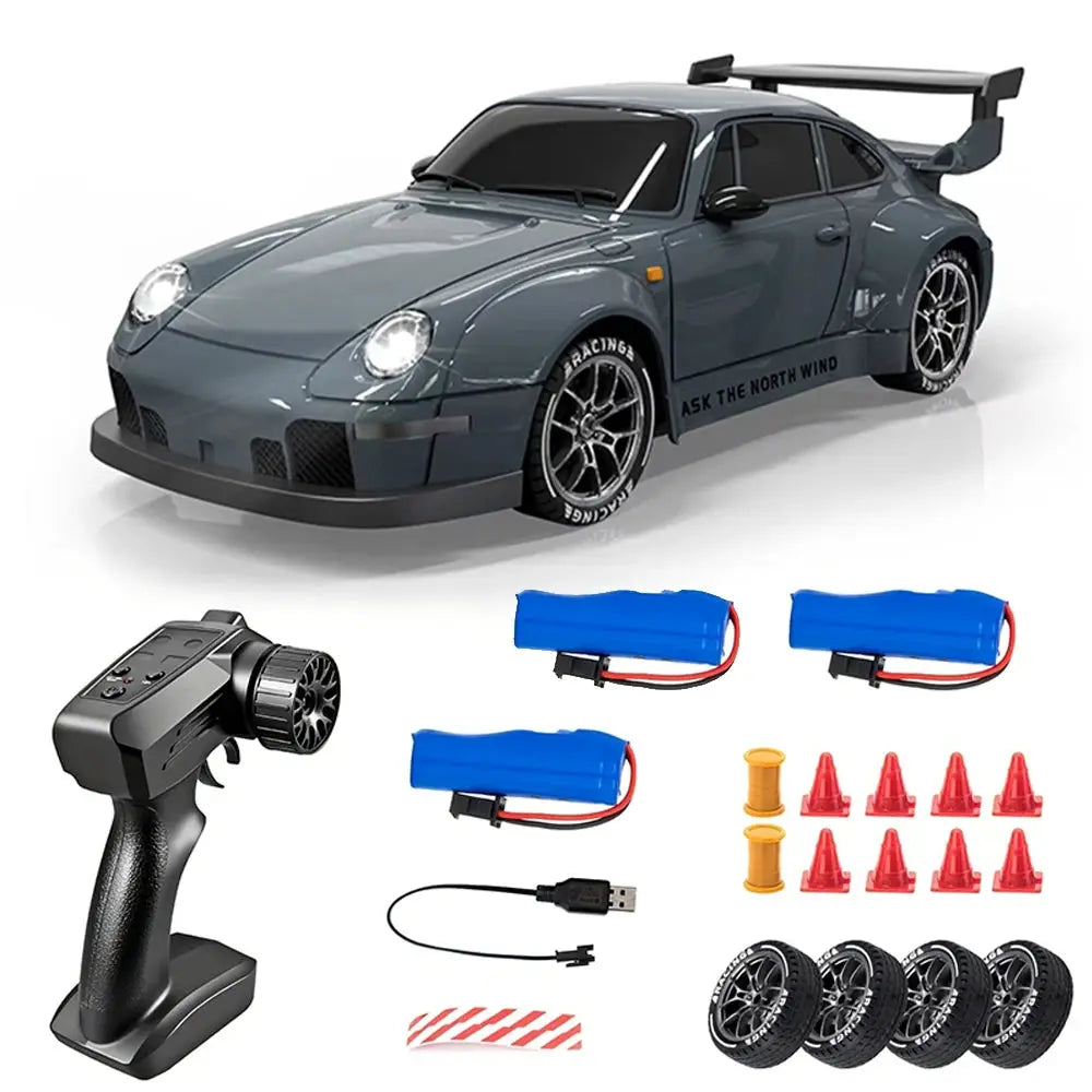 1:24 Scale RC Drift Car Remote Control With 2.4G Radio High Speed Model Vehicle For Boys And Kids Gifts