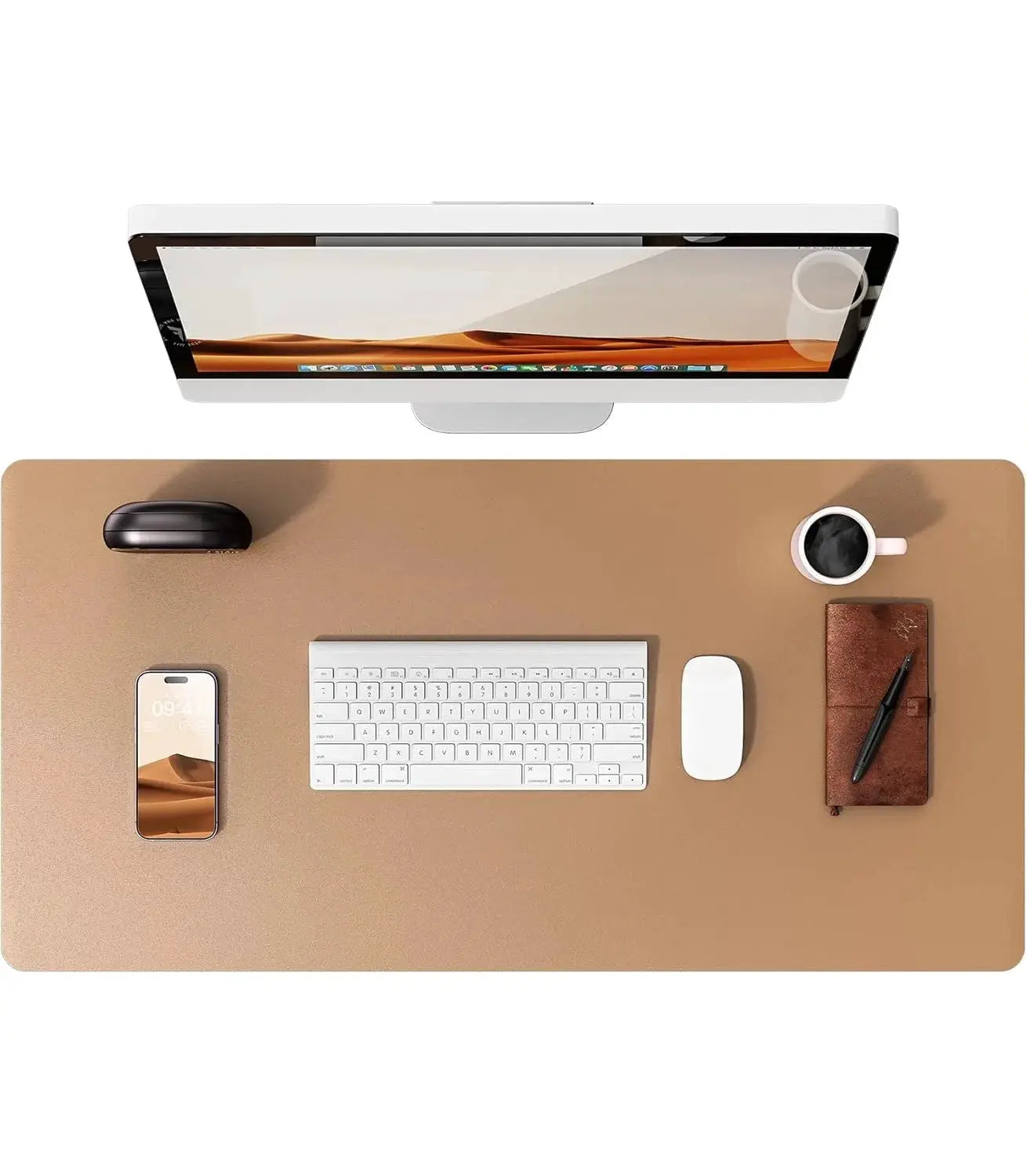 Large PU Leather Desk Pad Mouse Pad For Office Non Slip Leather Desk Mat Laptop Desk Pad Protector