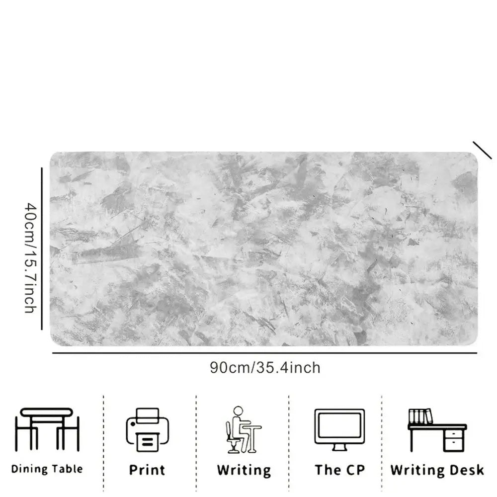 Large Line Texture Mouse Pad With Durable Stitched Edges Non Slip Base For Office Gaming And Study