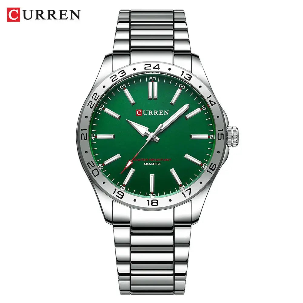 Curren 8452 Ultra Thin Quartz Watch For Men Minimalist Stainless Steel Wristwatch For Everyday Style
