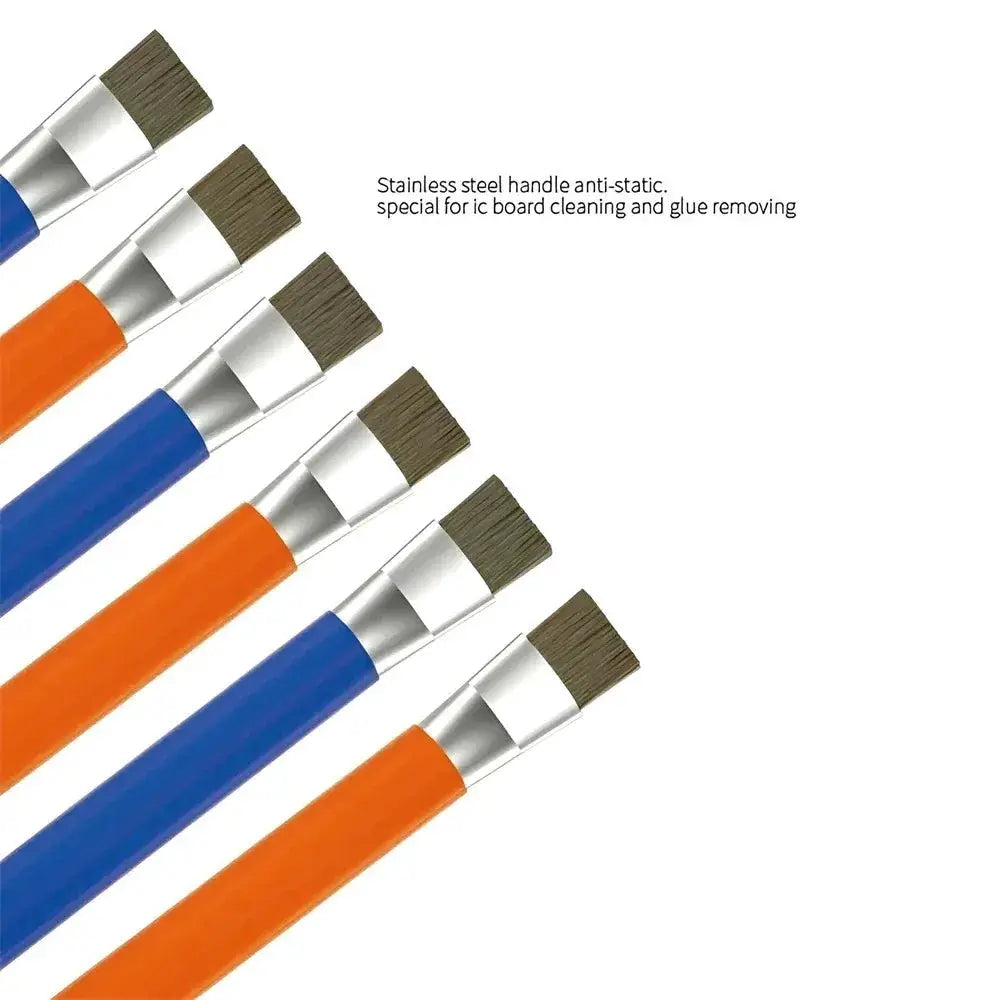 Safe Double Ended Brush for Circuit Board Repair and Cleaning of Mobile Phone and Computer Motherboards