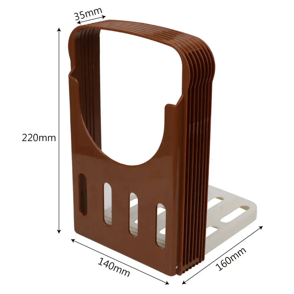 Niceyard Toast Bread Slicer Stand Plastic Foldable Loaf Cutter Rack Cutting Guide Slicing Tool Bakeware