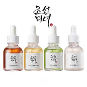 Korean Facial Serum For Moisture Calming Glow With Green Tea Panthenol Propolis Niacinamide Ginseng Snail Mucin Rice