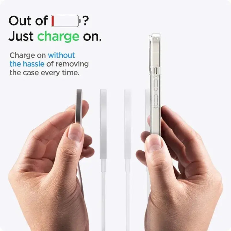 Simples Market Original magnetic transparent MagSafe iPhone case with wireless charging back cover