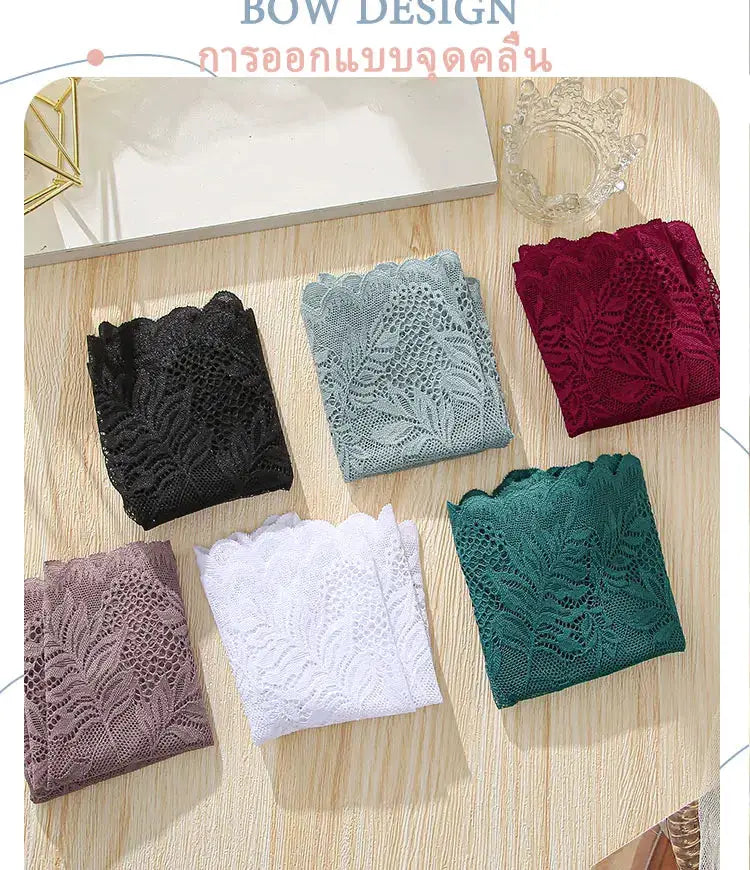 Simples Market 6-piece lace underwear briefs in assorted colors