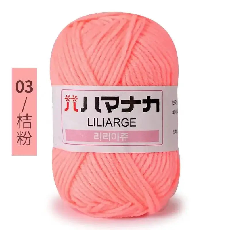 Milk Sweet Soft Cotton Baby Yarn Bamboo Blend Velvet Thick Wool For Hand Knitting And Crochet DIY Sweaters