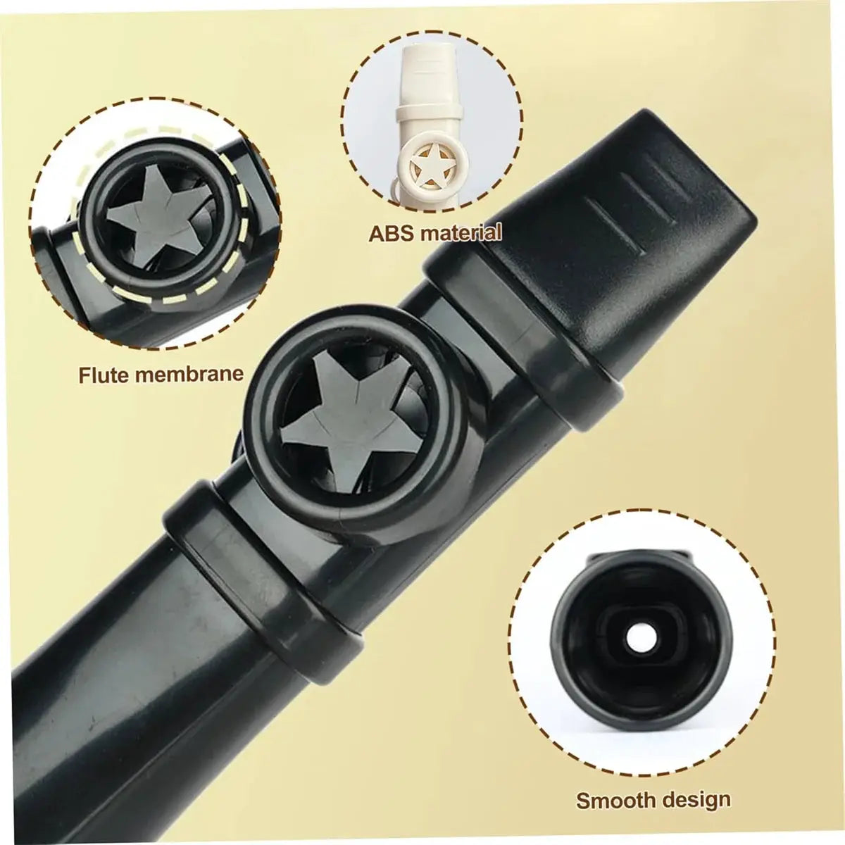 Membrane Free Kazoo Flute for Great Sound and Easy Learning Compatible with Guitar Ukulele Violin Unique Gift