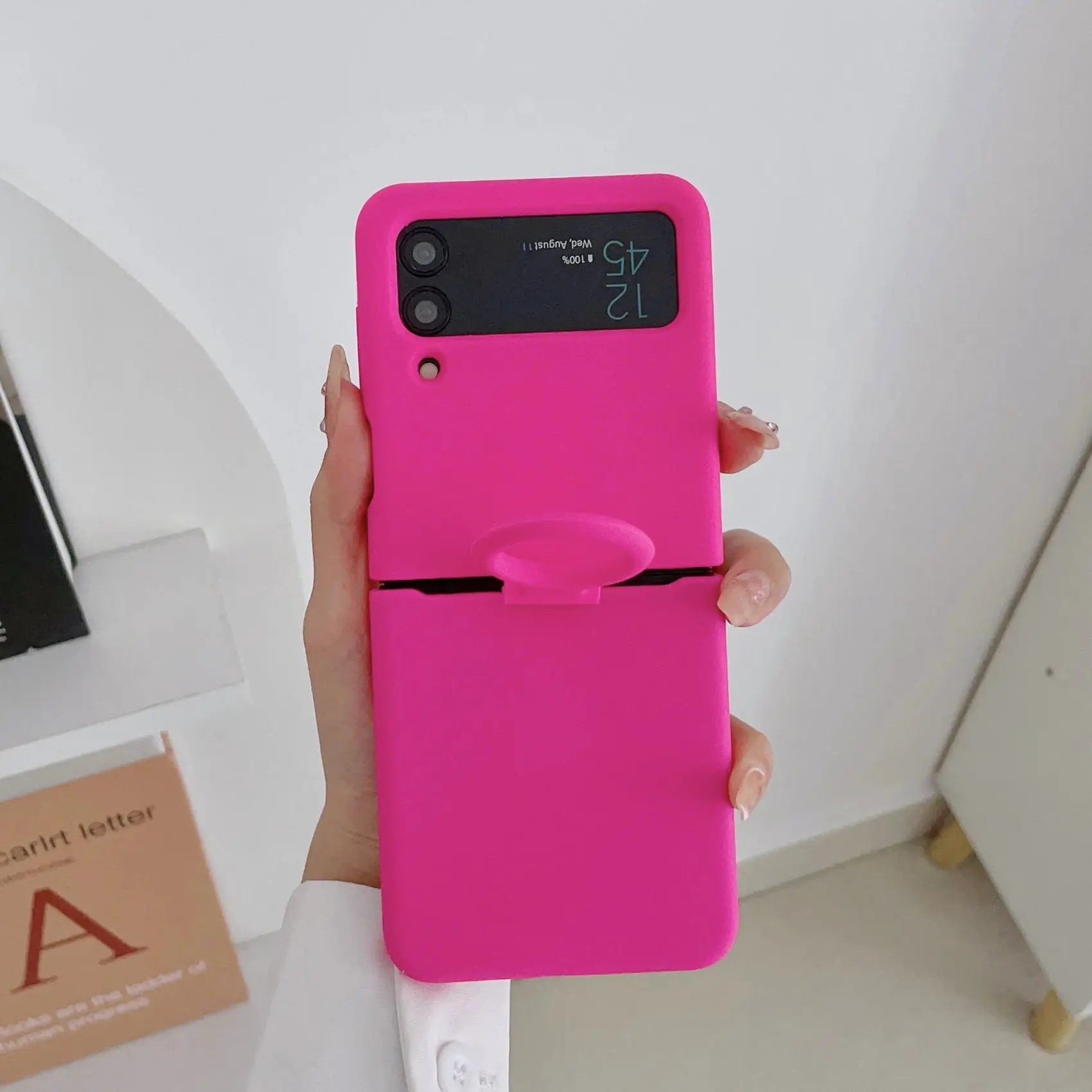 Liquid Silicone Ring Holder Case For Samsung Galaxy Z Flip Series Full Coverage And Easy Grip
