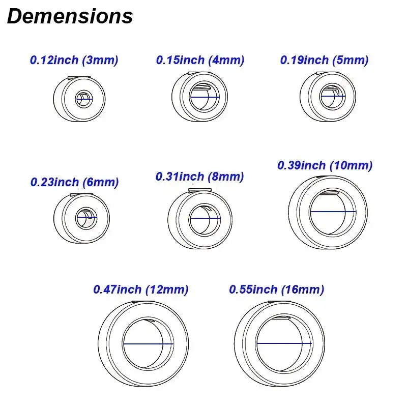 Drill Stop Collar Set For Depth Control Adjustable Metric Ring Lock Steel Positioner Guide For Woodworking