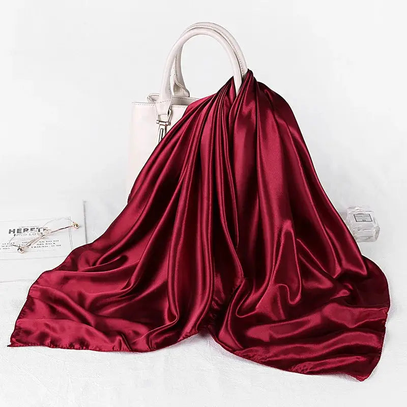 SatinLuxe 90x90 cm Satin Square Hijab Scarf For Everyday Modest Style And Elegant Wrap