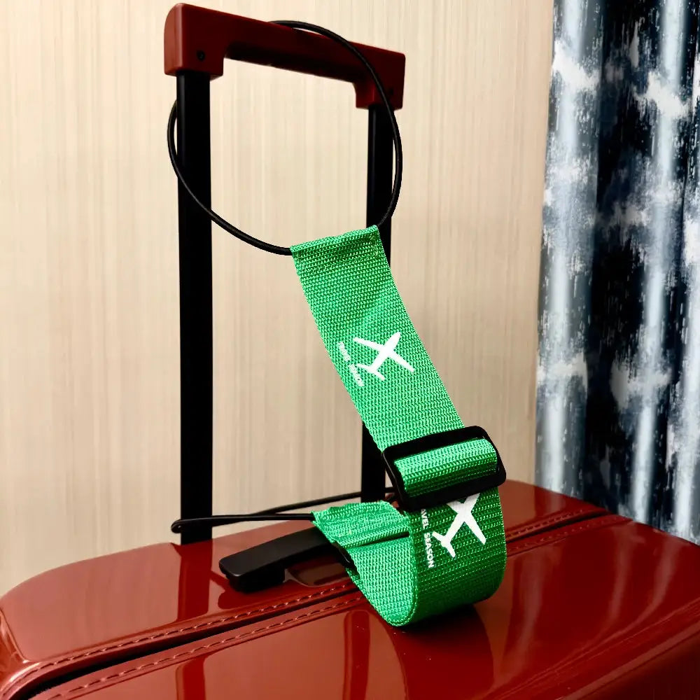 AirVoyage Aircraft Printed Nylon Luggage Strap Durable Travel Accessory With Vibrant Geometric Print For Easy ID