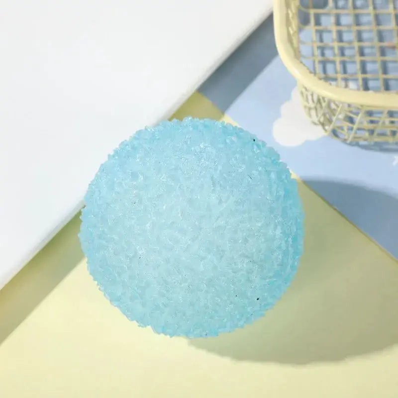 Ice Ball Maltose Squishy Toy Blue Mochi Sensory Fidget Toy Transparent Slow Rebound Decompression Toy Anti Stress