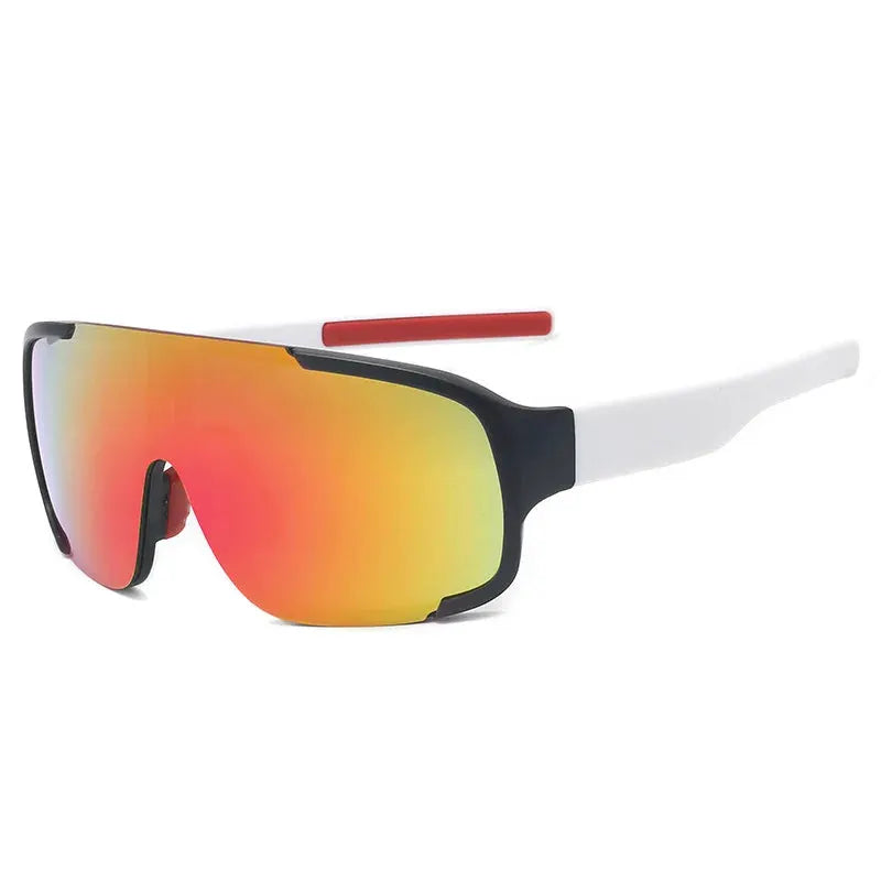 Y2K Style Cycling Sunglasses Windproof Unisex Road Riding Sports Glasses With Retro Reflective Lenses