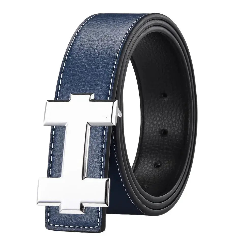 NovaBelt 3.3cm Casual Fashion Belt With Silver Buckle Unisex Fit For Jeans And Workwear