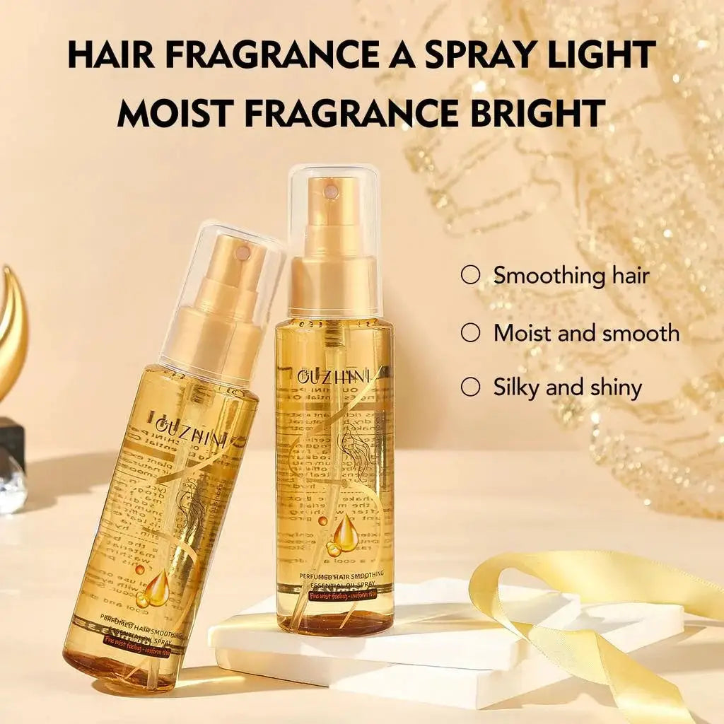 Deep Nourishing Hair Care Essential Oil Spray For Luster Repairing Damaged Hair And Frizz Control Fragrance