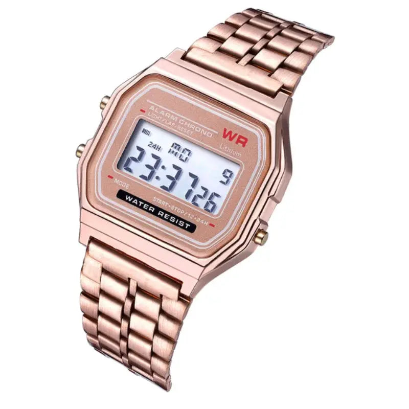 Casio F91W Unisex LED Digital Sports Timepiece With Steel Band Quartz Movement Stopwatch Alarm