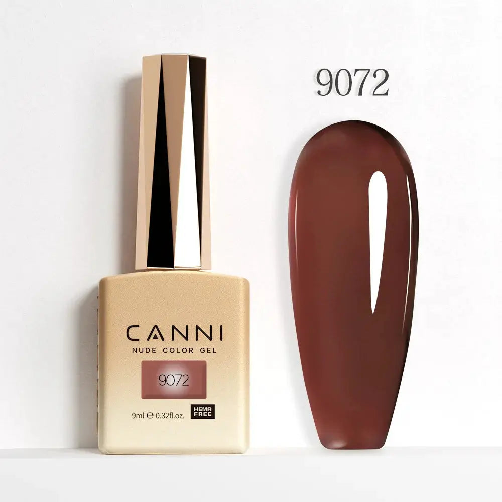 Canni Hema Free Nail Gel Polish Christmas Red Collection Semi Permanent 9ml Long Lasting Shine