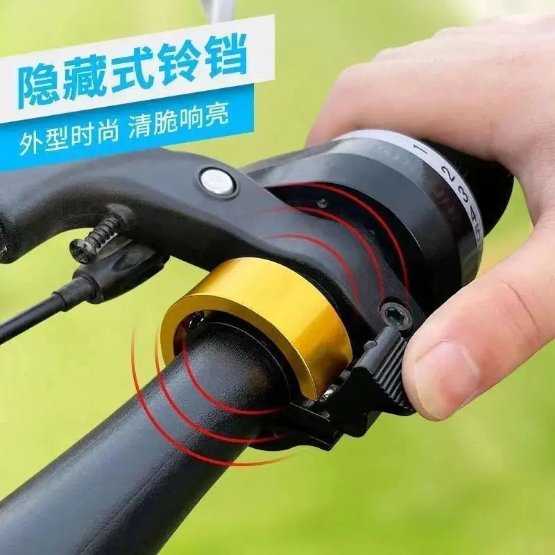 Aluminum Alloy Bicycle Bell For Mountain Bikes Handlebar With Clear Ring Beep Alarm Safety Accessory