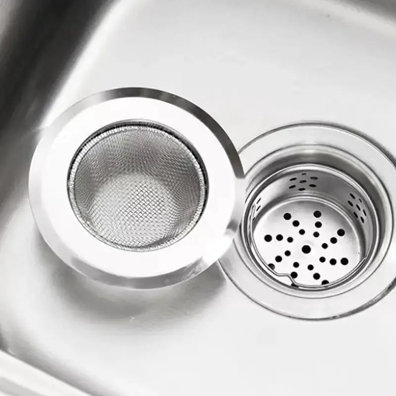 Stainless Steel Kitchen Sink Strainer Anti Blocking Hair And Food Residue Filter For Sink Dishwasher Basin Floor Drain