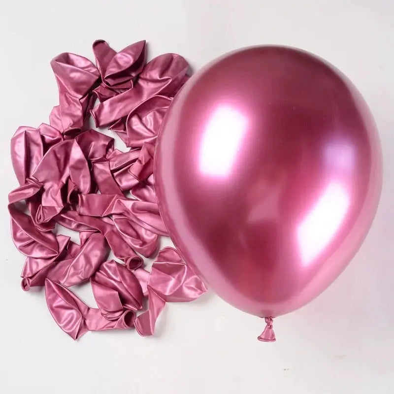 Metallic Balloons Set Gold Pink Blue Helium Latex For Wedding Birthday Party Baby Shower Decoration 20 Or 40 Pcs
