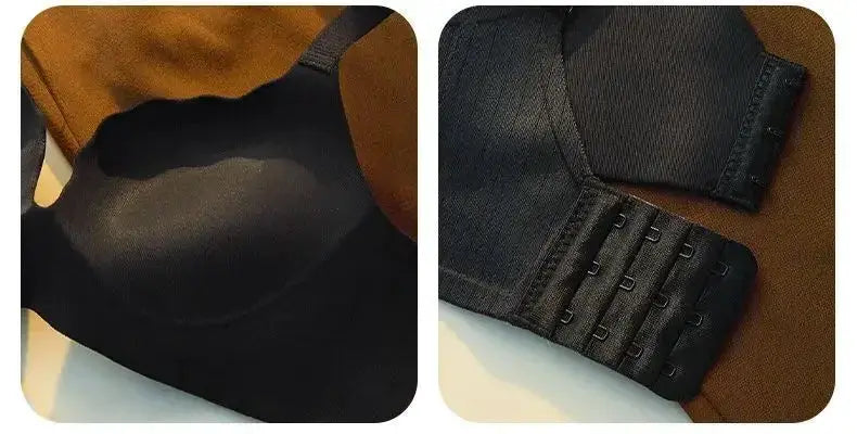 Simples Market black push-up bra with 6cm thick padding and no steel ring