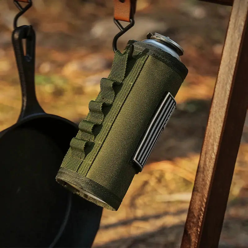 Outdoor Camping Gas Can Protective Cover Tactical Fuel Cylinder Sleeve Anti Fall Protection