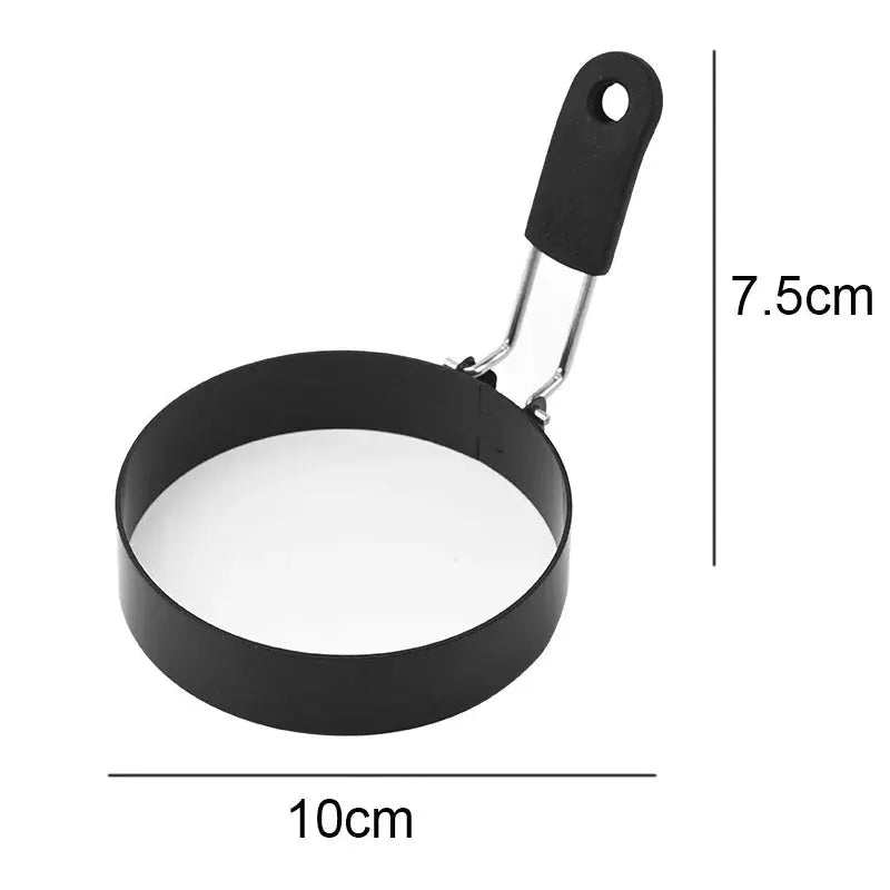 Anti Scald Egg Ring Set Professional Stainless Steel Nonstick Round Pancake Mold For Breakfast And Sandwiches