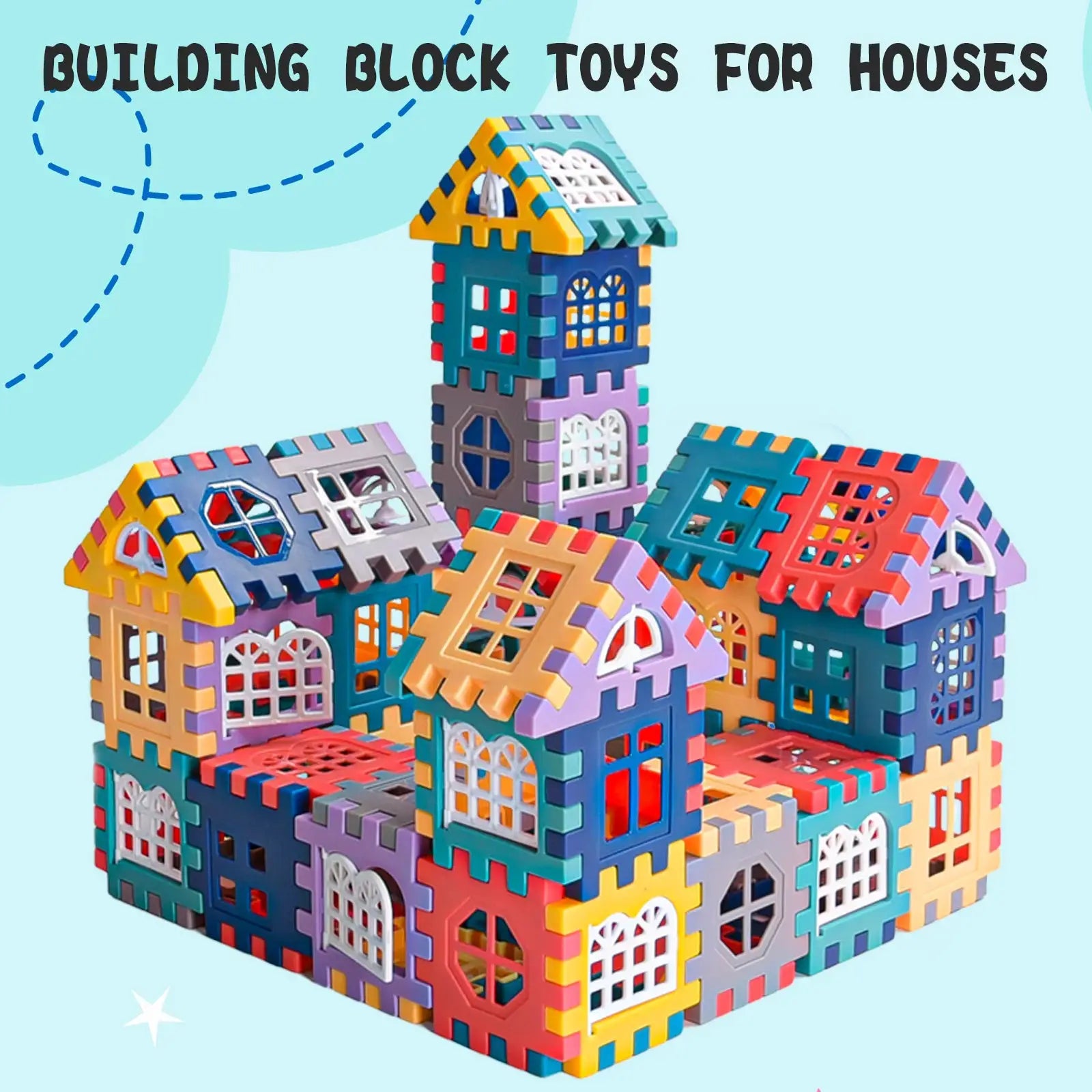 Large Scale Building Block Set For Kindergarten Children Boys And Girls Window Design And House Construction