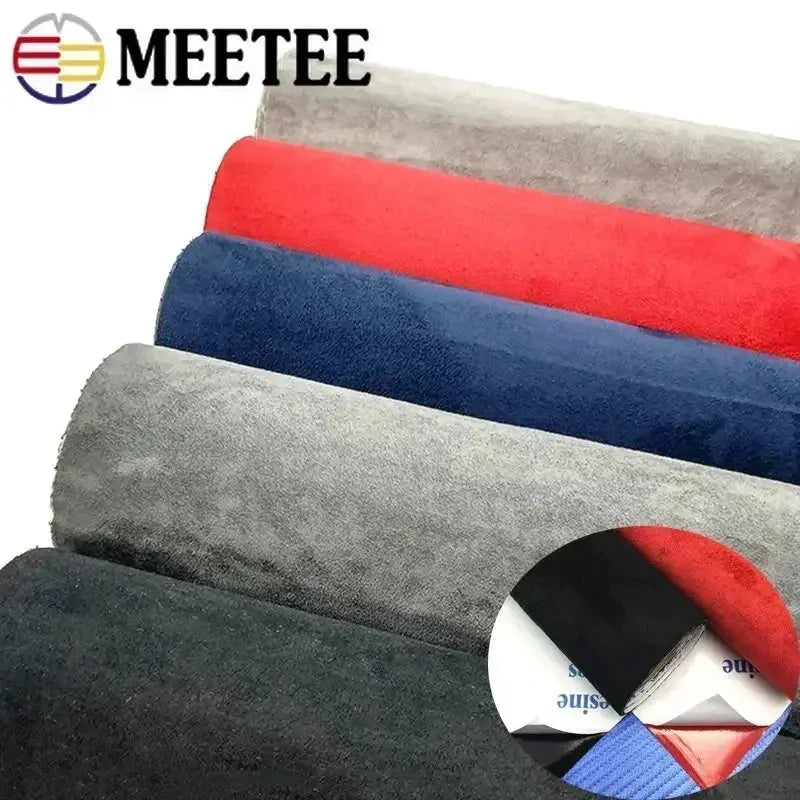 Synthetic leather self-adhesive suede fabric by the meter in multiple colors from Simples Market