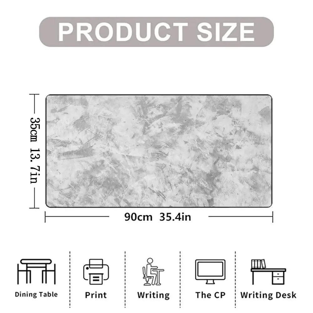Large Line Texture Mouse Pad With Durable Stitched Edges Non Slip Base For Office Gaming And Study