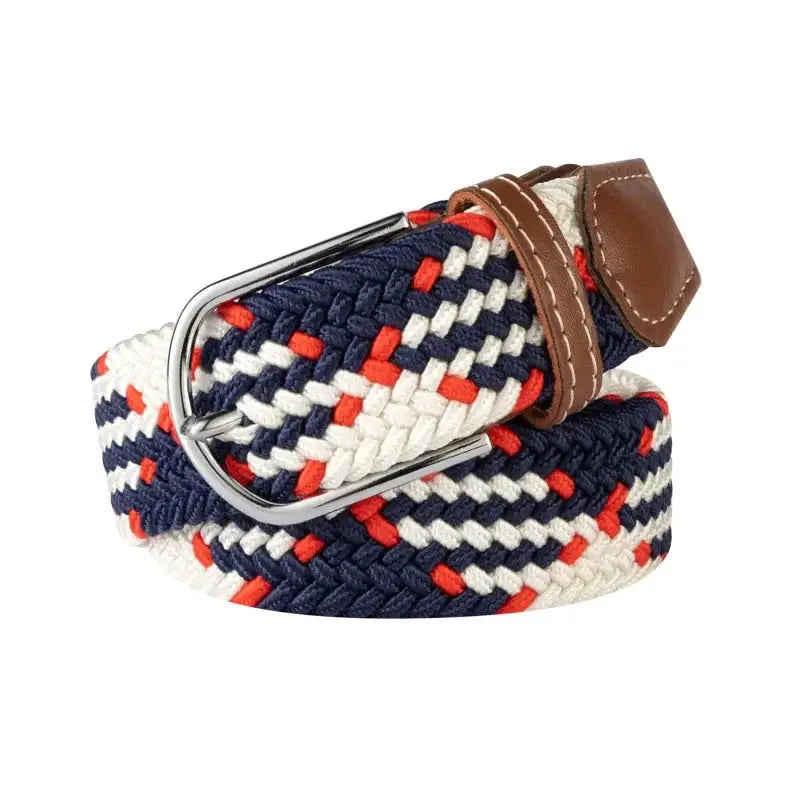 UrbanFlex Unisex Knitted Pin Buckle Belt Elastic Braided Canvas Stretch For Comfortable Jeans Wear
