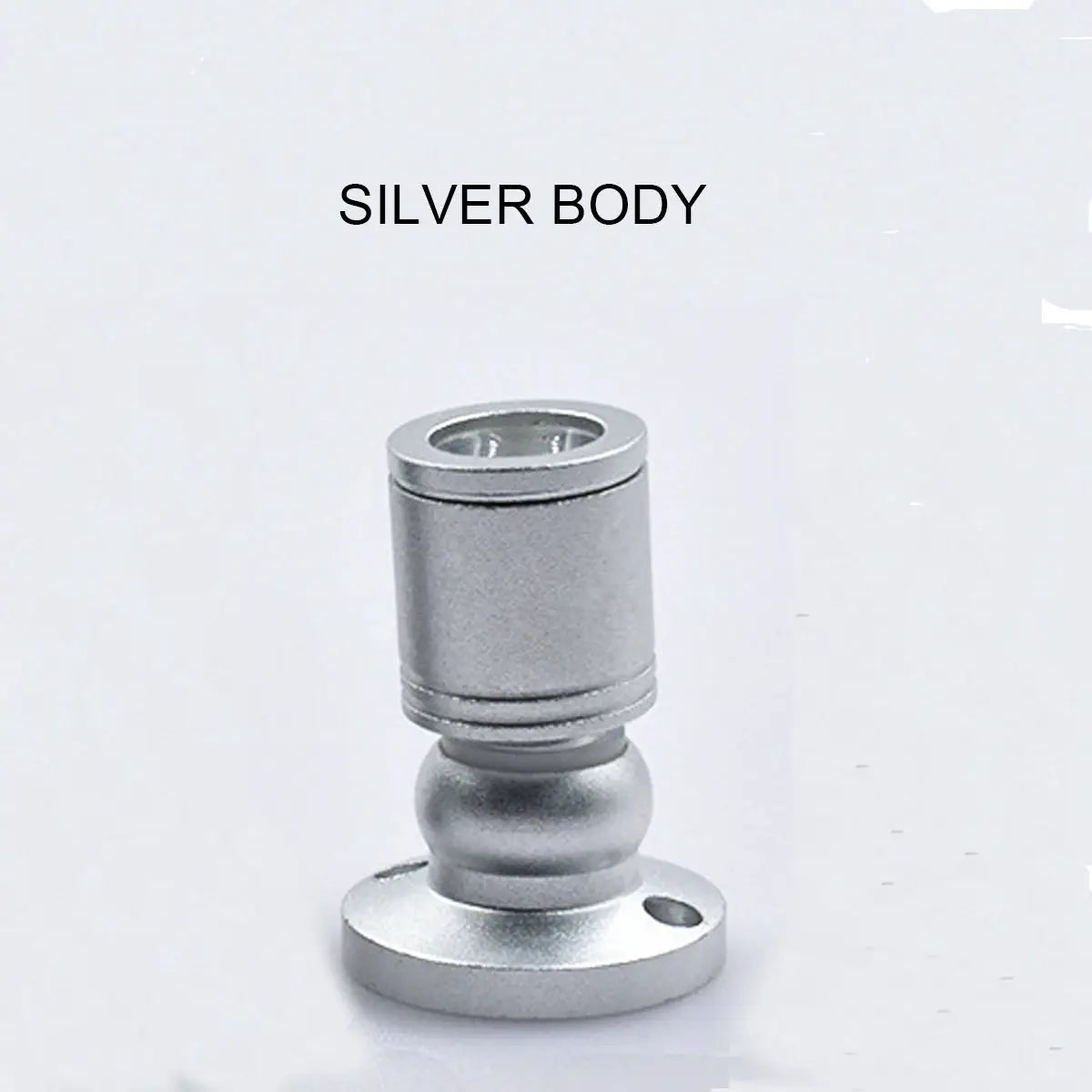 Dimmable LED cabinet downlight, silver finish, USB 5V, Simples Market.