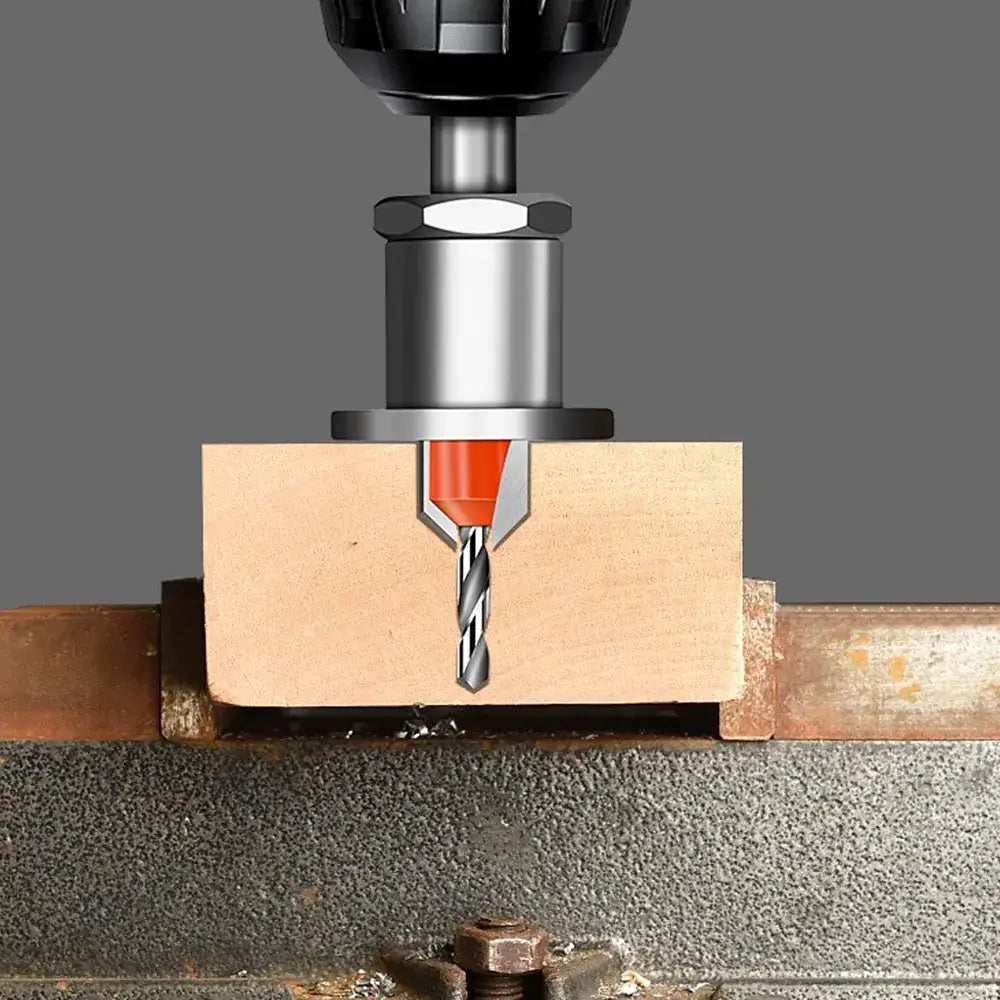 Adjustable Countersink Drill Bit Set With 8mm Shank For Woodworking Quick Change Chamfer Tool 2.8 3 3.2 3.5 4mm