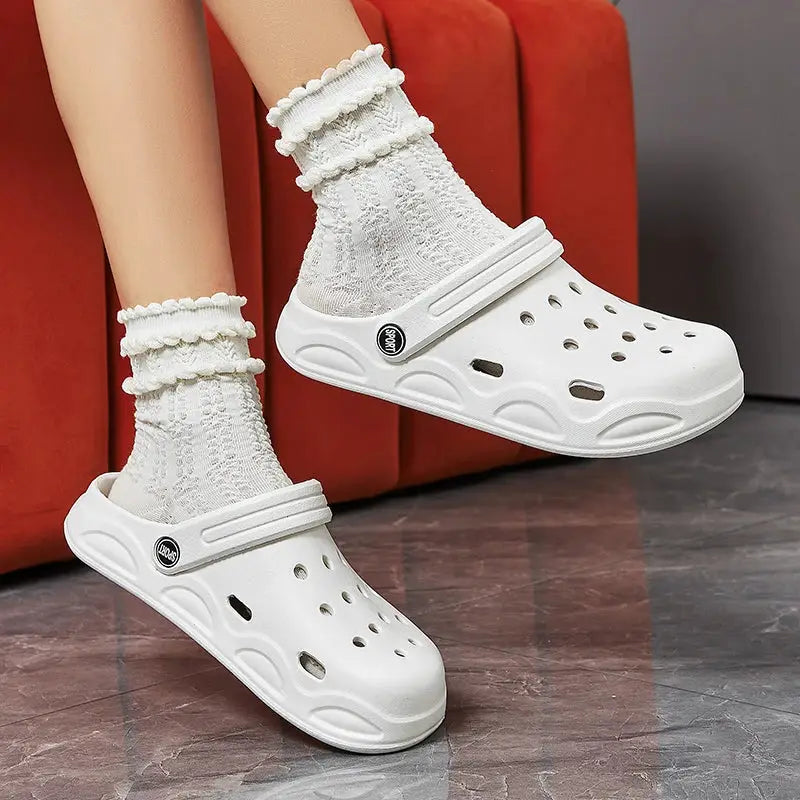 SunnyStep Women Summer Clogs Slippers Lightweight Anti Slip Beach Sandals EVA Waterproof Garden Shoes All Day Comfort