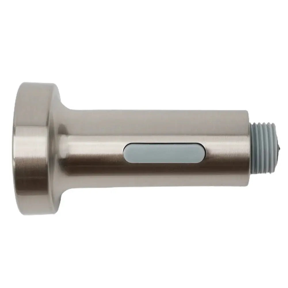 Simples Market ABS pull-down kitchen faucet head replacement in brushed nickel finish with spray button.
