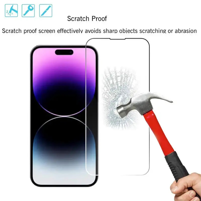 ApexGuard iPhone Tempered Glass Screen Protector Ultra Clear Touch Sensitive Defense For iPhone 11 To 16 Pro Models