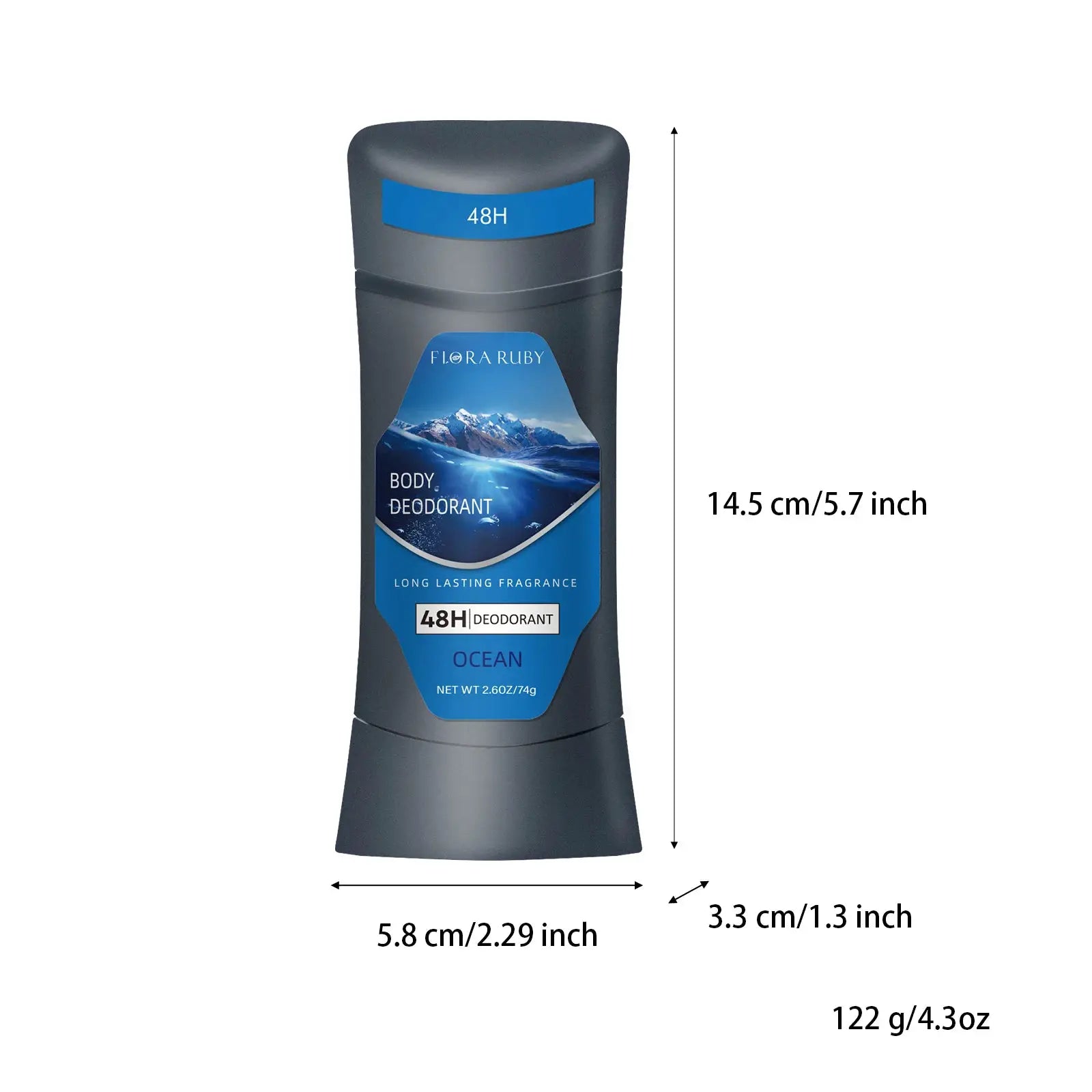 Body deodorant stick by Simples Market, Flora Ruby Ocean scent, 74 g