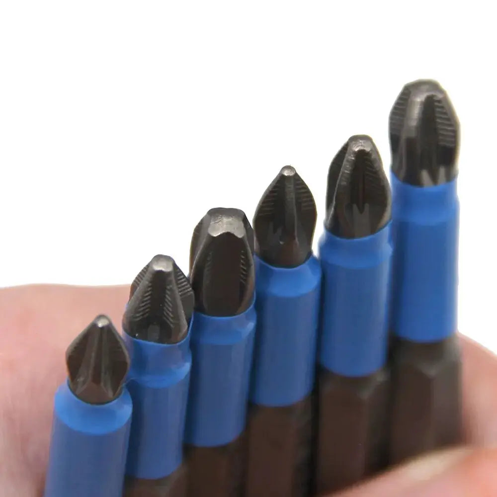 6 Piece Hexagonal Handle Anti Skid Electric Screwdriver Woodworking Cross Screwdriver Tool Set PH1 PH2 PH3 PZ1 PZ2 PZ3