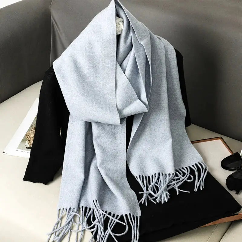 Brand 62 Womens Long Cashmere Blend Winter Scarf Hijab Shawl Wrap For Outdoor Warmth