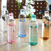 INS Style 500ml Transparent Water Bottle Leakproof Drinking Cup For Tea Coffee And Students