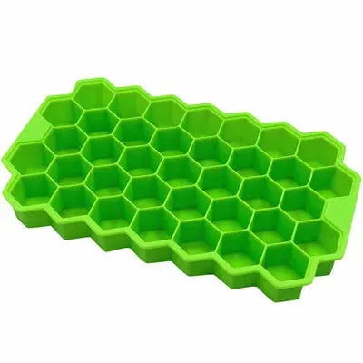 ChefCraft Honeycomb 37 Cube Lattice Ice Tray Without Lid For Quick Freezing And Easy Cleaning