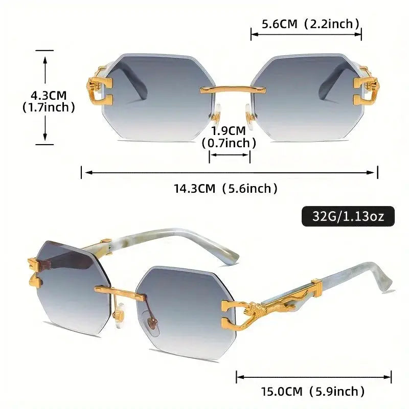 Geometric Leopard Print Sport Glasses For Women Lightweight And Durable Composite Frame Trendy Streetwear Sunglasses