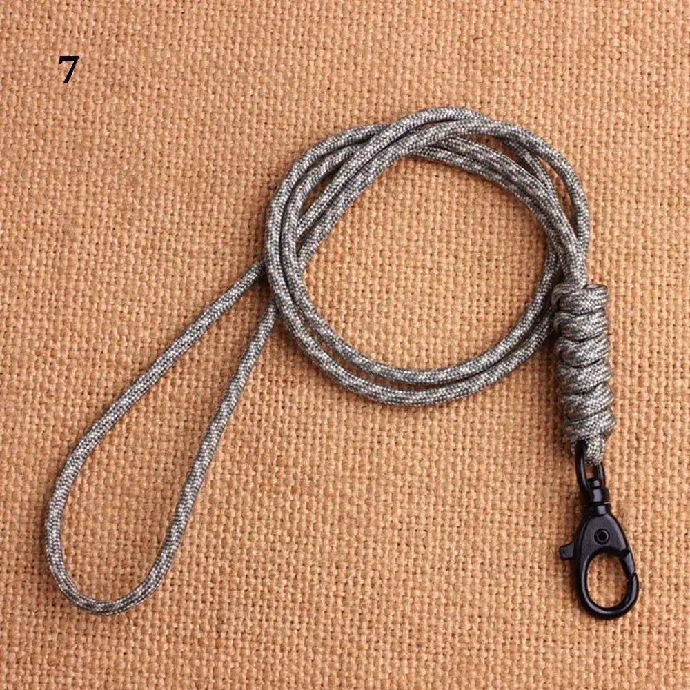 Paracord Keychain Lanyard With Rotatable Buckle High Strength Parachute Cord For Survival Backpack And Key Ring