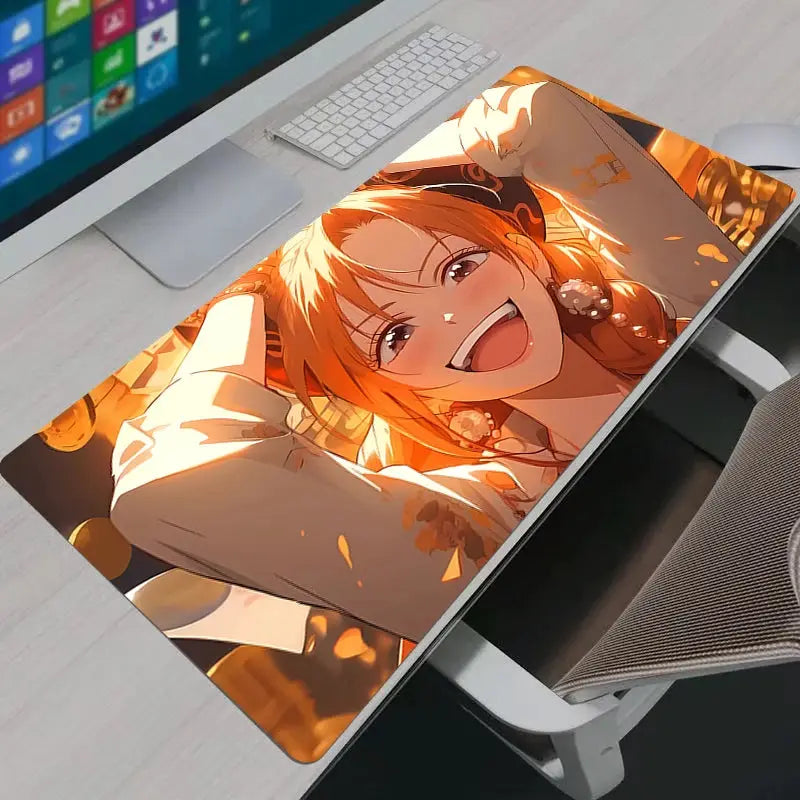 One Piece Nami Gaming Mouse Pad Large XXL Desk Mat For Computer Keyboard Laptop Home Office
