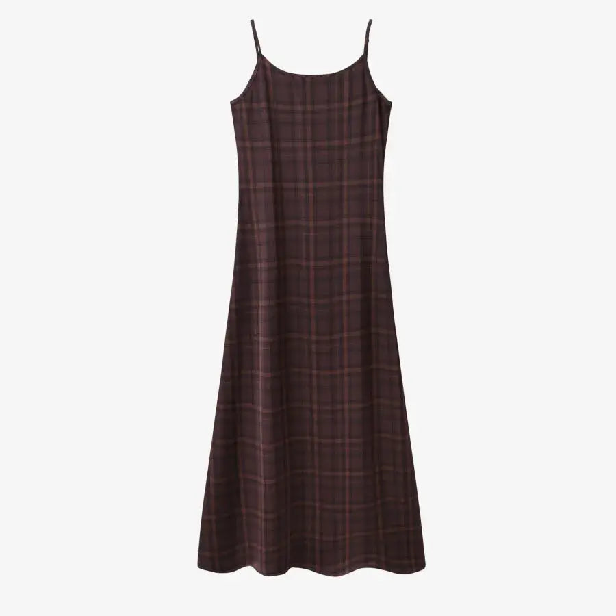 Elegance Satin Slip Dress And Knit Cross Top Set With Adjustable Maxi Floor Length For Timeless Style