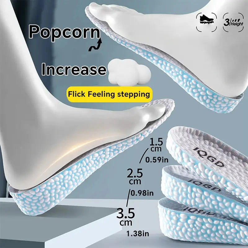 Invisible Height Increase Insoles EVA Material Breathable Shock Absorption Arch Support For Shoes Men Women