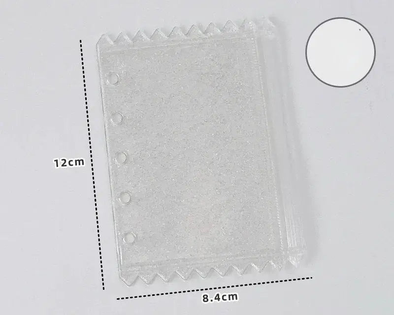 Simples Market M5 5-hole clear PVC binder with zipper pocket for document filing