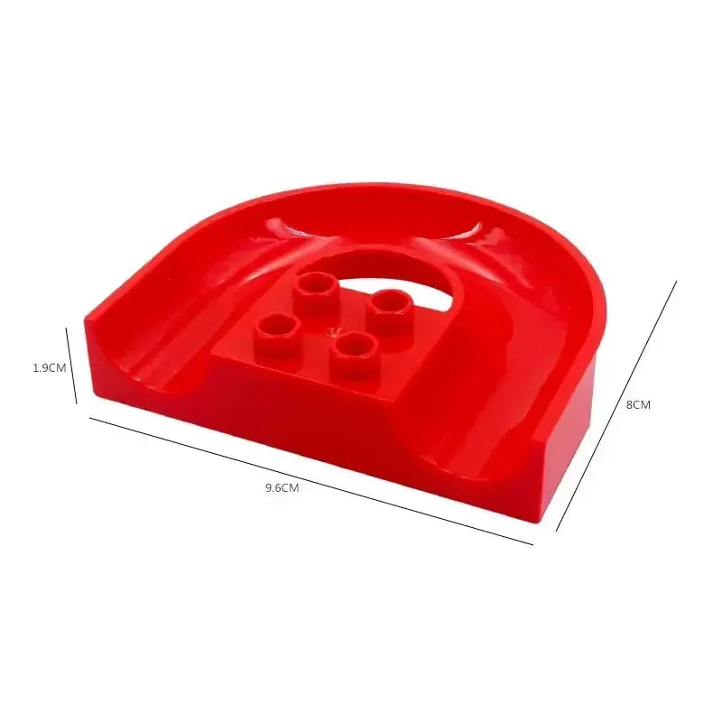 Big Size Building Blocks Marble Race Run Maze Educational Toy For Kids With Large Bricks And Ball Chute Giraffe Gift